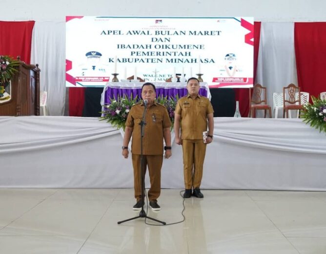 Bupati Pimpin Apel Awal Bulan Maret dan Tekankan Integritas Kepada Jajaran ASN